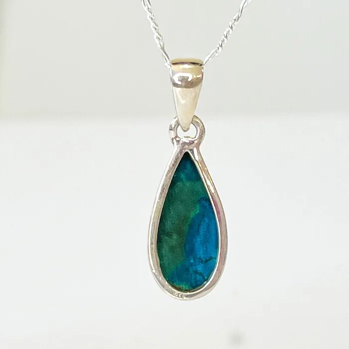 Chrysocolla Sterling Silver Necklace Magic Crystals Necklaces
