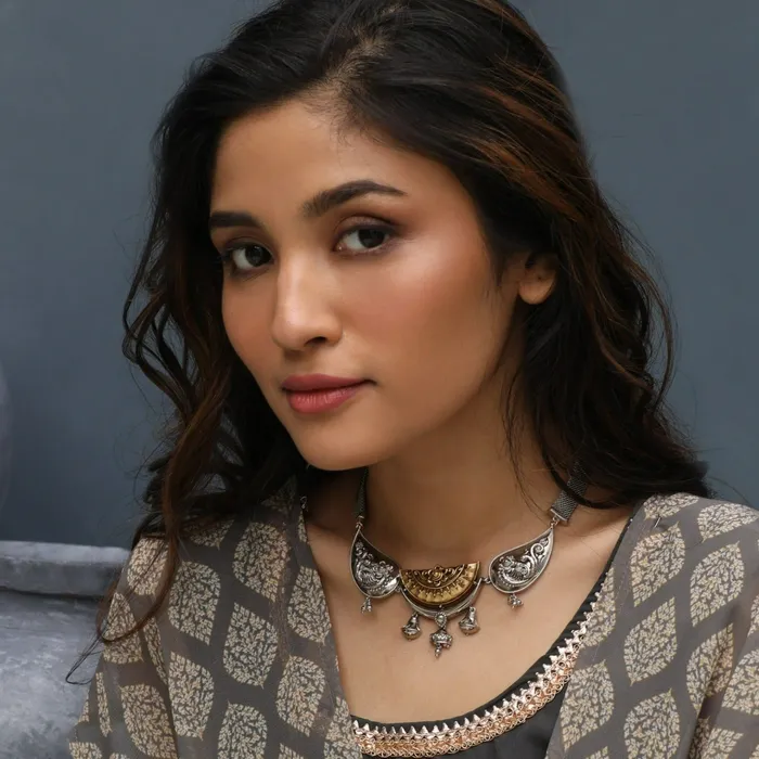 Classic Nature Oxidized Silver Choker SILVER Rings