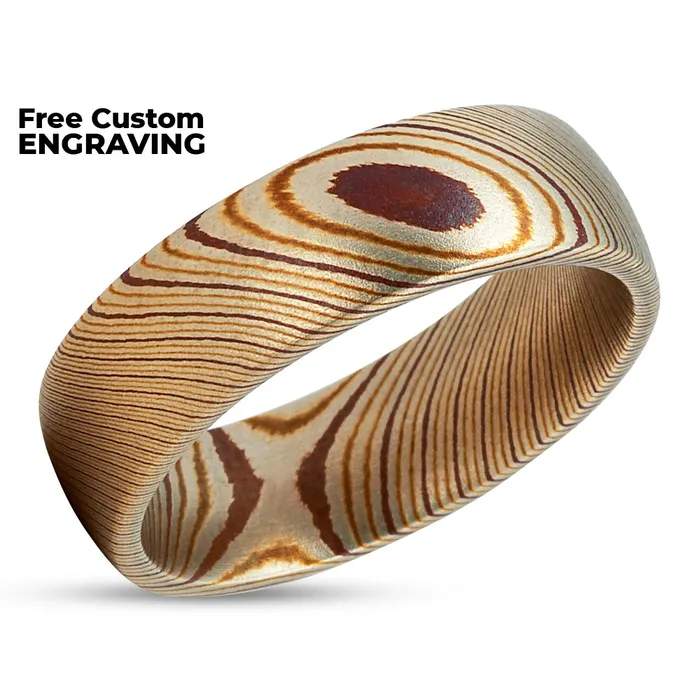 Clean Casting Jewelry Damascus Steel Wedding Ring Damascus Steel Ring Wedding Ring Wedding Band Rings