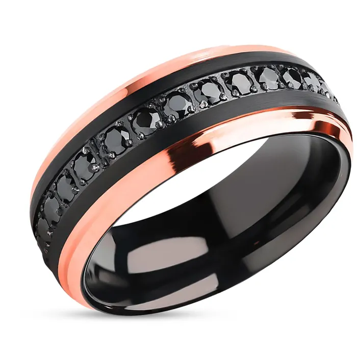 Clean Casting Jewelry Rings Rose Gold Wedding Ring Black Wedding Ring Black Tungsten Ring Rose Gold Ring Clean Casting Jewelry Rings Rose Gold Wedding Ring Black Wedding Ring Black Tungsten Ring Rose Gold Ring