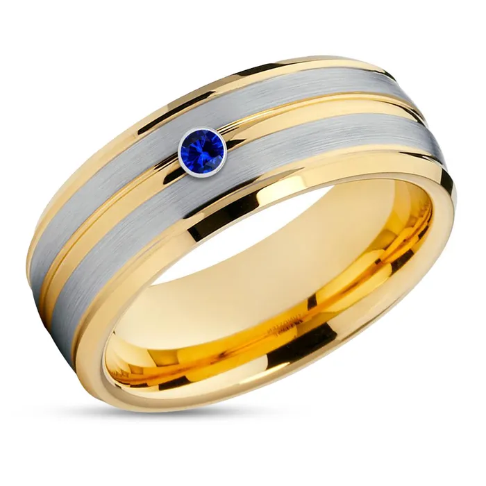 Clean Casting Jewelry Rings Yellow Gold Wedding Ring Tungsten Wedding Ring Blue Sapphire Ring Wedding Ring Clean Casting Jewelry Rings Yellow Gold Wedding Ring Tungsten Wedding Ring Blue Sapphire Ring Wedding Ring