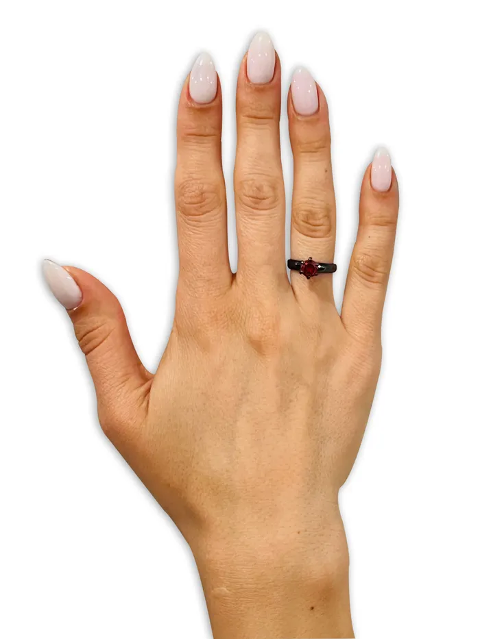 Clean Casting Jewelry Solitaire Wedding Ring Ruby Wedding Ring Engagement Ring Solitaire Ring Gunmetal Rings