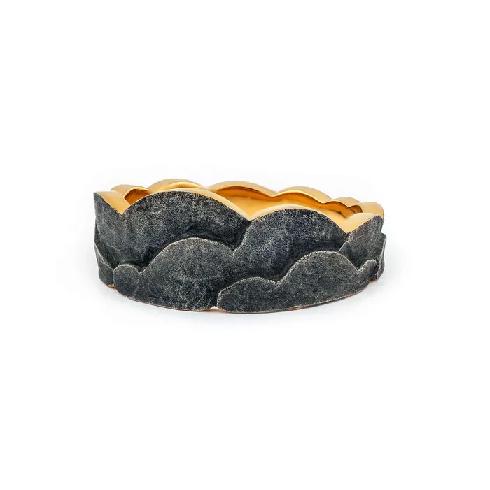Cloudy Gold Lining ring Design Anu Kaartinen Rings