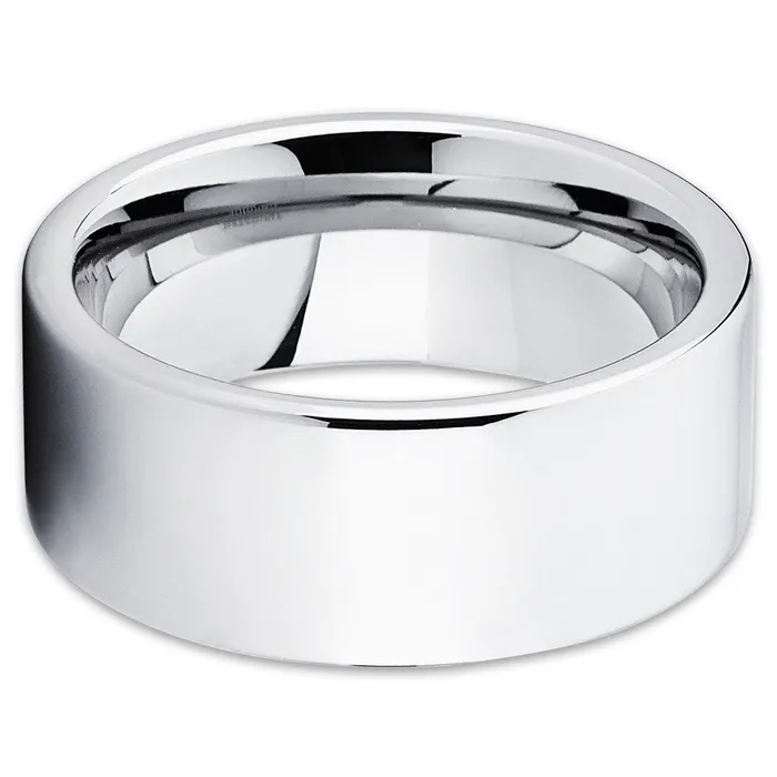 Cobalt Wedding Band Shiny Polish Cobalt Chrome Ring Mens Ring Cobalt Wedding Ring Clean Casting Jewelry Rings