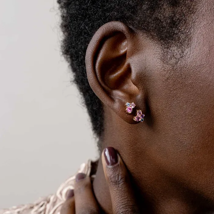 Design Jussi Louesalmi Earrings Keto Meadow earrings Pink 4 Pink 3