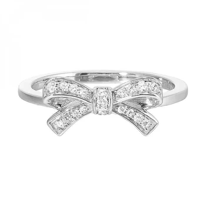 Diamond Bow Ring International Diamond Center Rings