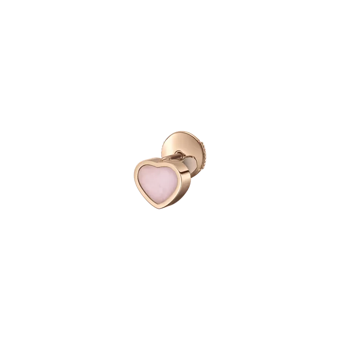 Earrings Chopard My Happy Hearts Rose Gold Pink Opal Earring Single