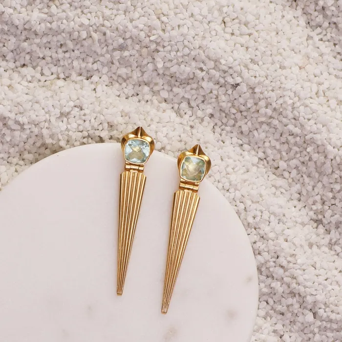 Earrings SILVER Dune Edge Silver Drop Earrings