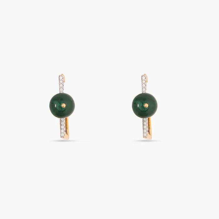 Forever CZ Statement Silver Hoop Earrings SILVER Earrings