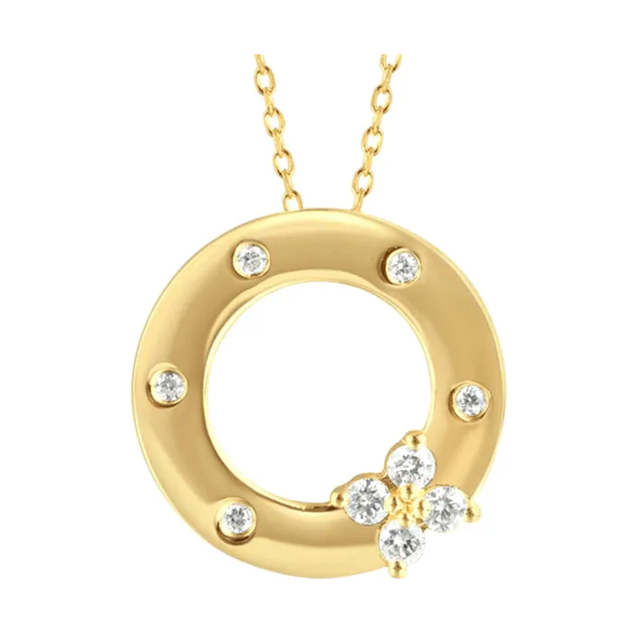Gems One PreStyled Sets 14Kt Yellow Gold Diamond 14Ctw Pendant