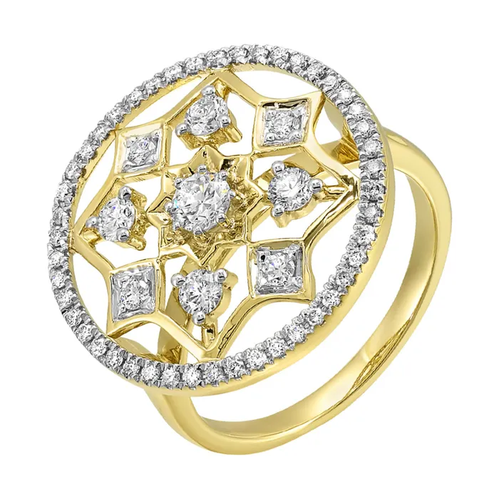 Gems One Rings 14Kt Yellow Gold Diamond 34Ctw Ring