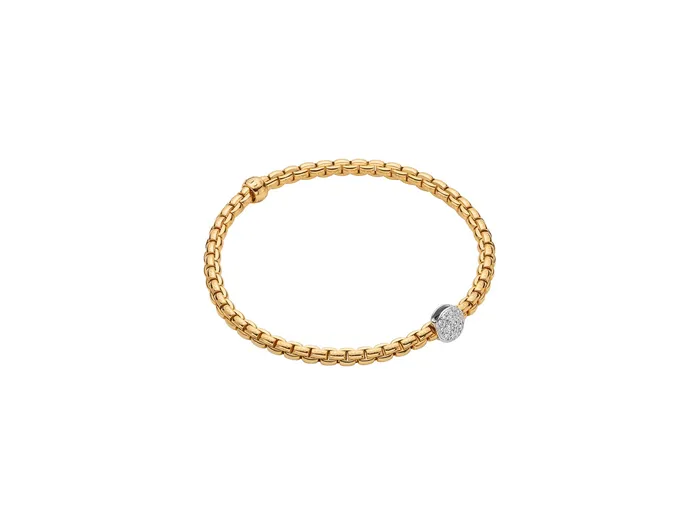 International Diamond Center Bracelets Fope EKA 18K Yellow Gold Diamond Bracelet 022 CTW Size Medium International Diamond Center Bracelets Fope EKA 18K Yellow Gold Diamond Bracelet 022 CTW Size Medium
