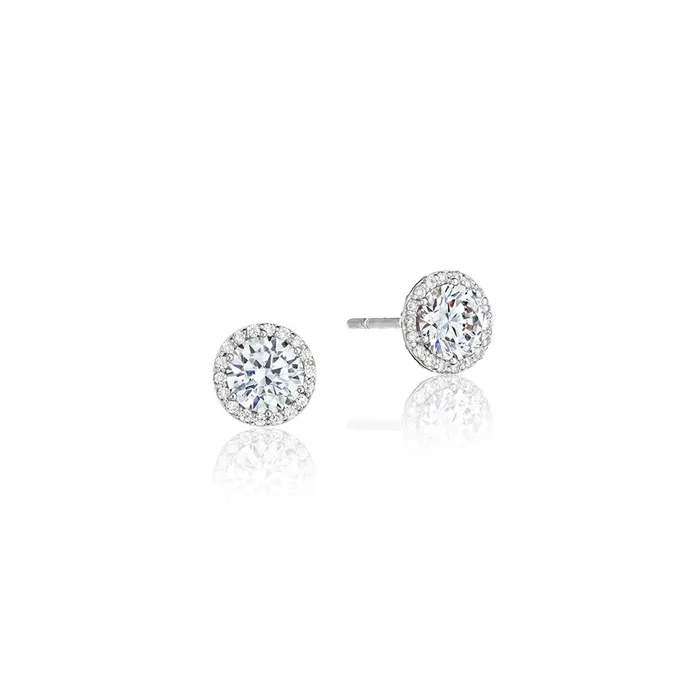 International Diamond Center Earrings Tacori Bloom Diamond Stud Halo Fashion Earring 182CTW International Diamond Center Earrings Tacori Bloom Diamond Stud Halo Fashion Earring 182CTW