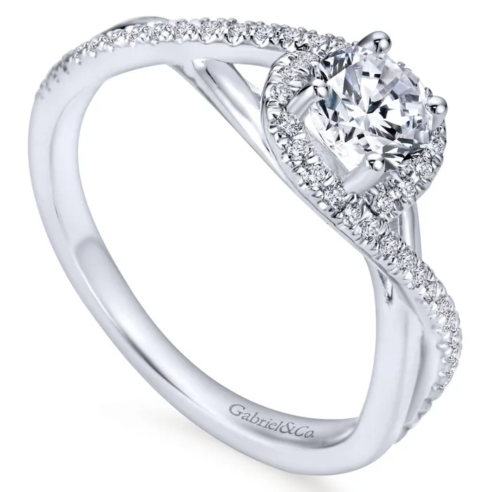 International Diamond Center Gabriel Bridal Collection White Gold Halo Engagement Ring 015 ctw Rings International Diamond Center Gabriel Bridal Collection White Gold Halo Engagement Ring 015 ctw Rings