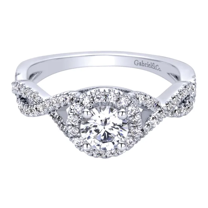 International Diamond Center Gabriel Bridal Collection White Gold Halo Engagement Ring 025 ctw Rings International Diamond Center Gabriel Bridal Collection White Gold Halo Engagement Ring 025 ctw Rings