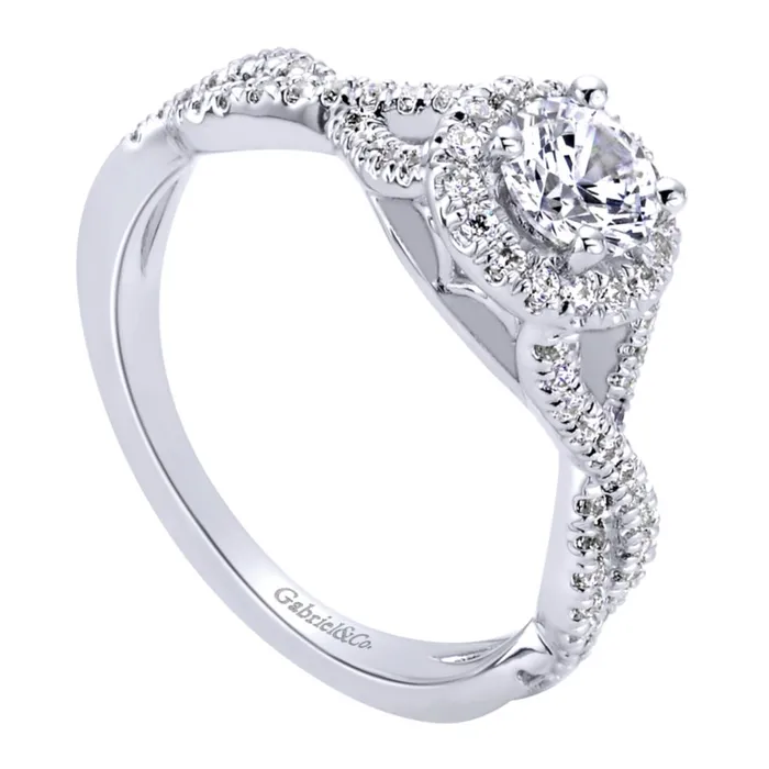 International Diamond Center Gabriel Bridal Collection White Gold Halo Engagement Ring 025 ctw Rings International Diamond Center Gabriel Bridal Collection White Gold Halo Engagement Ring 025 ctw Rings