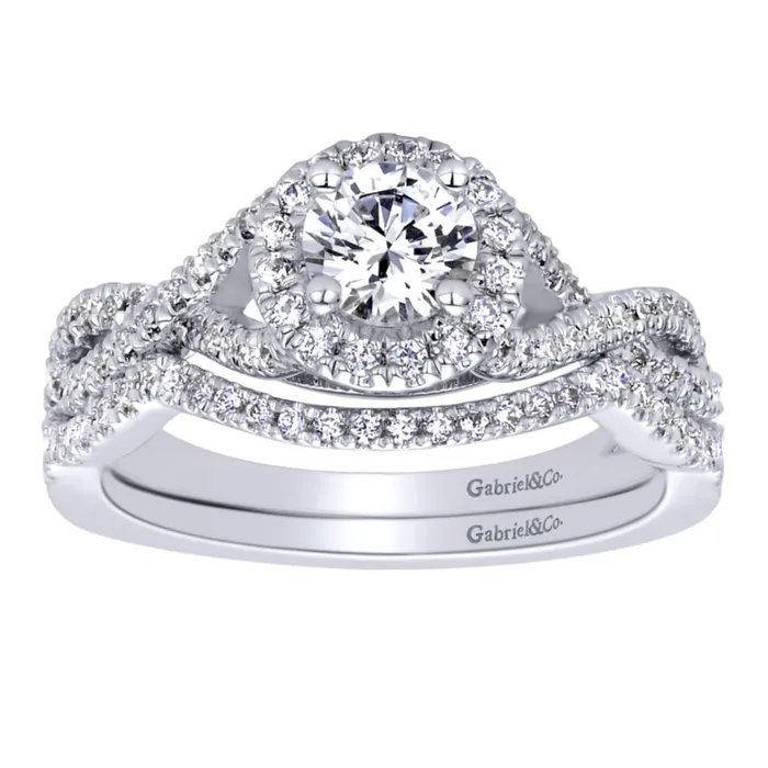 International Diamond Center Gabriel Bridal Collection White Gold Halo Engagement Ring 025 ctw Rings International Diamond Center Gabriel Bridal Collection White Gold Halo Engagement Ring 025 ctw Rings
