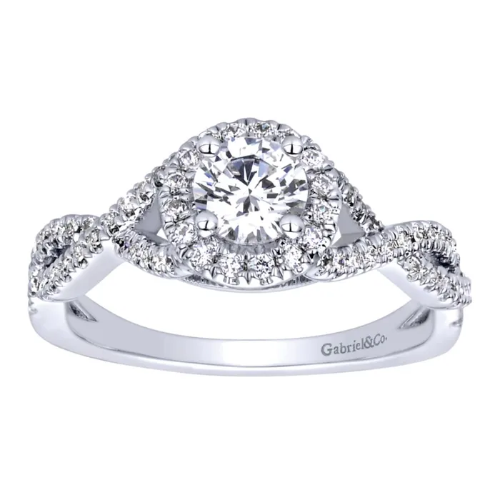 International Diamond Center Gabriel Bridal Collection White Gold Halo Engagement Ring 025 ctw Rings International Diamond Center Gabriel Bridal Collection White Gold Halo Engagement Ring 025 ctw Rings