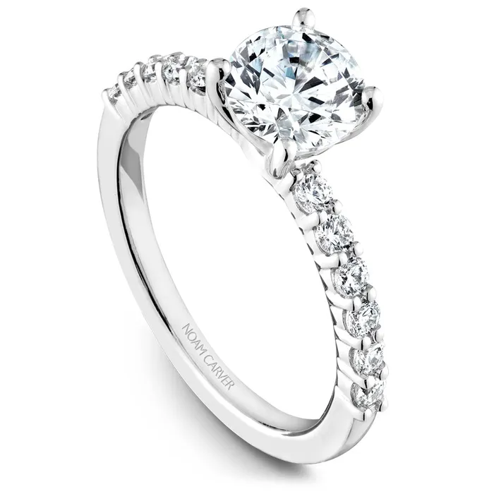 International Diamond Center Noam Carver White Gold Diamond Engagement Ring Setting 037 CTW Rings International Diamond Center Noam Carver White Gold Diamond Engagement Ring Setting 037 CTW Rings