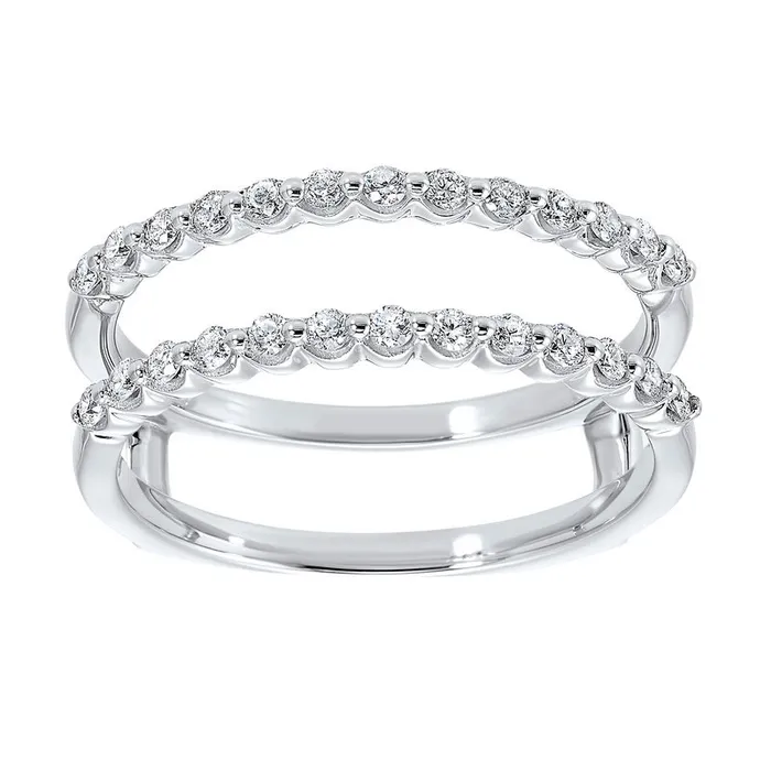 International Diamond Center Rings 14K White Gold Inserts Single Prong Diamond Ring 13CT International Diamond Center Rings 14K White Gold Inserts Single Prong Diamond Ring 13CT
