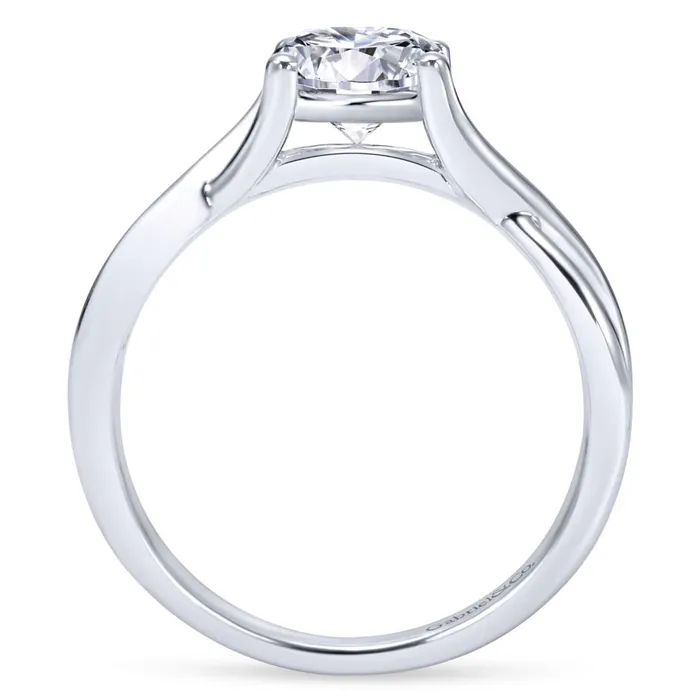 International Diamond Center Rings Gabriel Bridal Collection White Gold Polished Criss Cross Engagement Ring International Diamond Center Rings Gabriel Bridal Collection White Gold Polished Criss Cross Engagement Ring