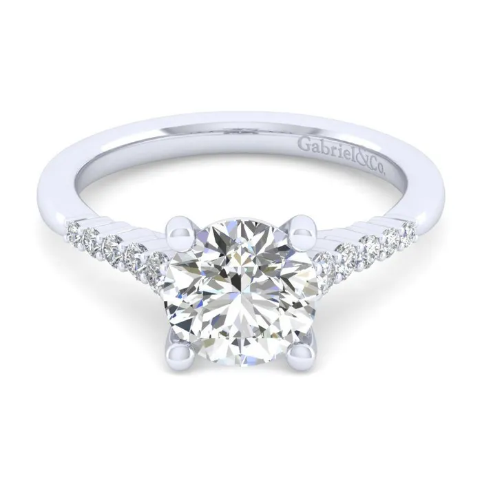 International Diamond Center Rings Gabriel Contemporary Collection White Gold Halo Engagement Ring 026 CTW International Diamond Center Rings Gabriel Contemporary Collection White Gold Halo Engagement Ring 026 CTW