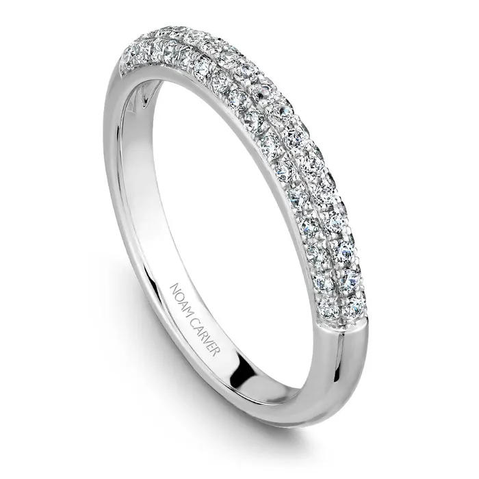 International Diamond Center Rings Noam Carver White Gold 3Sided Diamond Engagement Ring Setting with Triple Halo 058 CTW