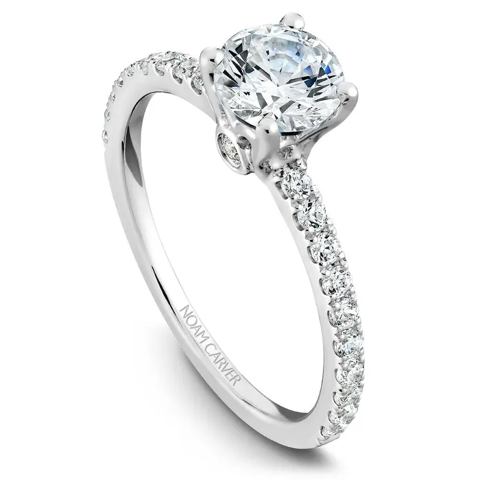 International Diamond Center Rings Noam Carver White Gold Diamond Engagement Ring Setting 034 CTW International Diamond Center Rings Noam Carver White Gold Diamond Engagement Ring Setting 034 CTW