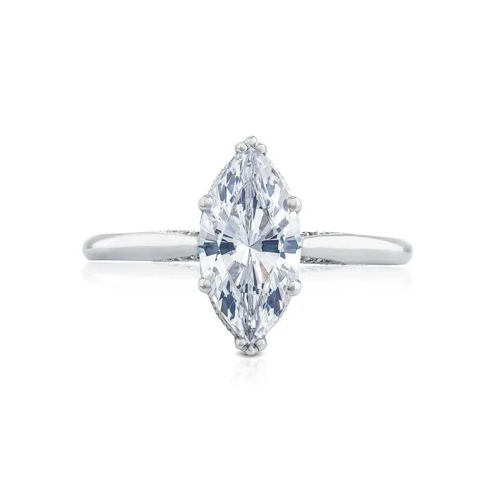 International Diamond Center Rings Tacori 18k White Gold Simply Tacori Marquise Diamond Engagement Ring Setting 007 CTW International Diamond Center Rings Tacori 18k White Gold Simply Tacori Marquise Diamond Engagement Ring Setting 007 CTW