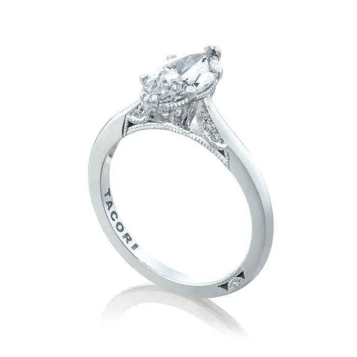International Diamond Center Rings Tacori 18k White Gold Simply Tacori Marquise Diamond Engagement Ring Setting 007 CTW International Diamond Center Rings Tacori 18k White Gold Simply Tacori Marquise Diamond Engagement Ring Setting 007 CTW
