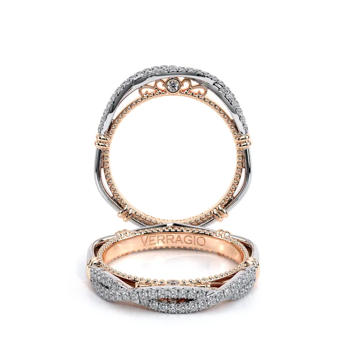 International Diamond Center Rings Verragio PARISIAN 105W 18k Two Tone Womens Band International Diamond Center Rings Verragio PARISIAN 105W 18k Two Tone Womens Band