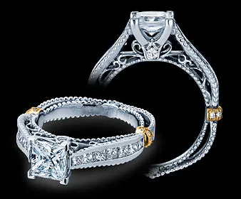 International Diamond Center Verragio Venetian Princess Diamond Engagement Ring Setting 060 CTW Rings International Diamond Center Verragio Venetian Princess Diamond Engagement Ring Setting 060 CTW Rings