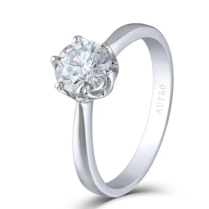 Luxus Moissanite Rings Jewelry Rings 18k White Gold Solitaire Moissanite Ring 1ct Luxus Moissanite Rings Jewelry Rings 18k White Gold Solitaire Moissanite Ring 1ct