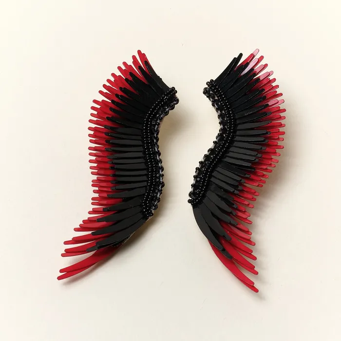 Madeline Earrings Black Crimson Mignonne Gavigan Earrings