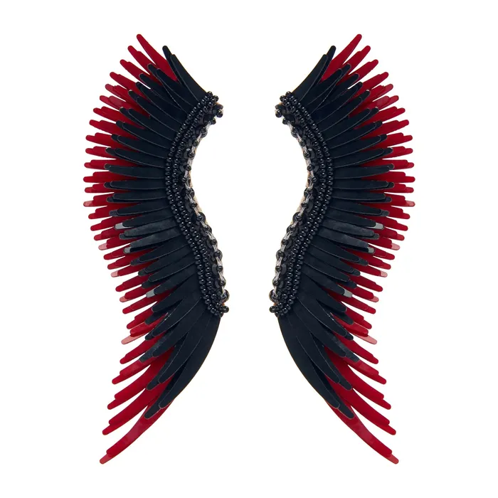 Madeline Earrings Black Crimson Mignonne Gavigan Earrings Madeline Earrings Black Crimson Mignonne Gavigan Earrings