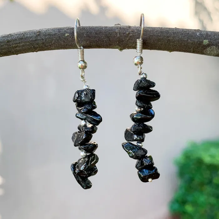 Magic Crystals Black Obsidian Drop Earrings Earrings