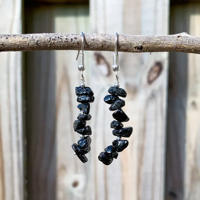 Magic Crystals Black Obsidian Drop Earrings Earrings