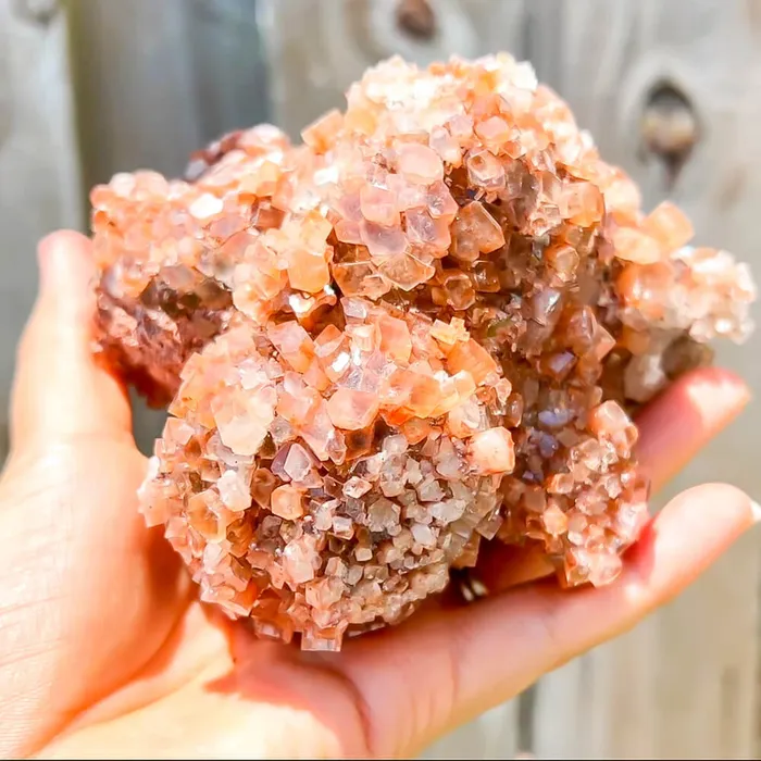 Magic Crystals Charm Necklaces Red ARAGONITE Star Cluster H