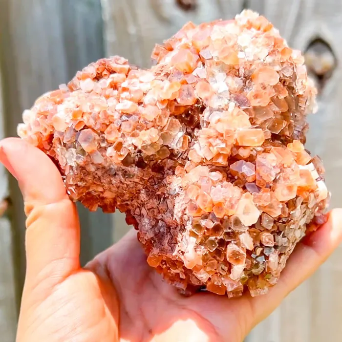 Magic Crystals Charm Necklaces Red ARAGONITE Star Cluster H