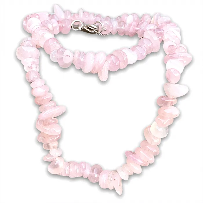 Magic Crystals Necklaces Rose Quartz Stone Pendant Necklace