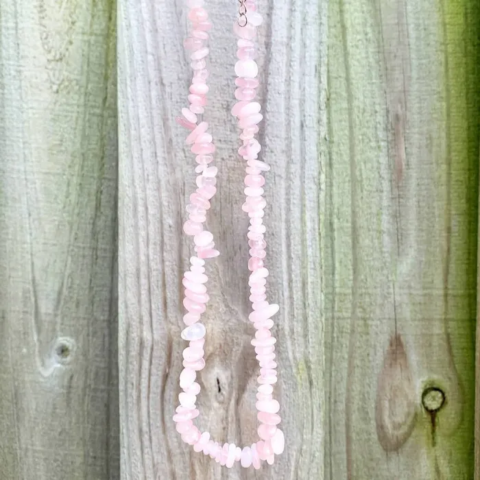 Magic Crystals Necklaces Rose Quartz Stone Pendant Necklace
