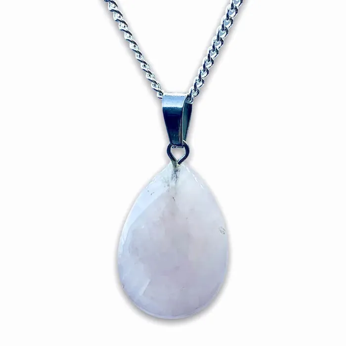 Magic Crystals Necklaces Rose Quartz Stone Pendant Necklace