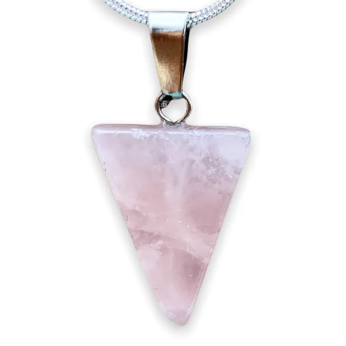 Magic Crystals Necklaces Rose Quartz Stone Pendant Necklace