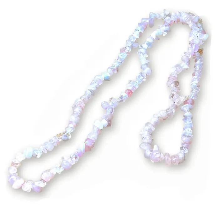 Magic Crystals Necklaces Rose Quartz Stone Pendant Necklace