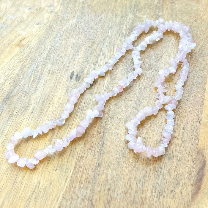 Magic Crystals Necklaces Rose Quartz Stone Pendant Necklace