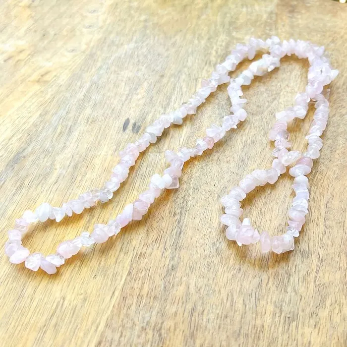 Magic Crystals Necklaces Rose Quartz Stone Pendant Necklace