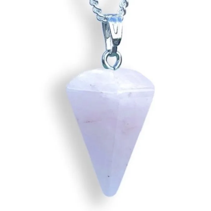 Magic Crystals Necklaces Rose Quartz Stone Pendant Necklace