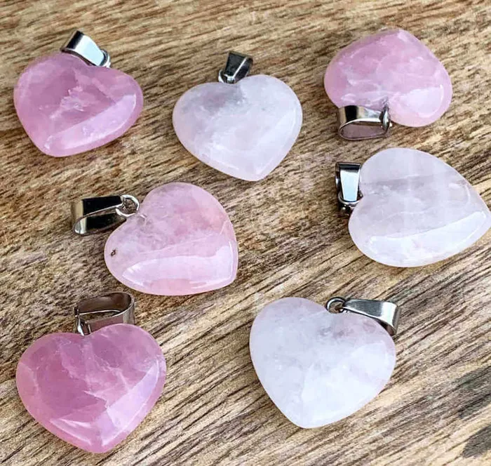 Magic Crystals Necklaces Rose Quartz Stone Pendant Necklace