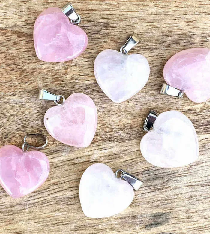 Magic Crystals Necklaces Rose Quartz Stone Pendant Necklace