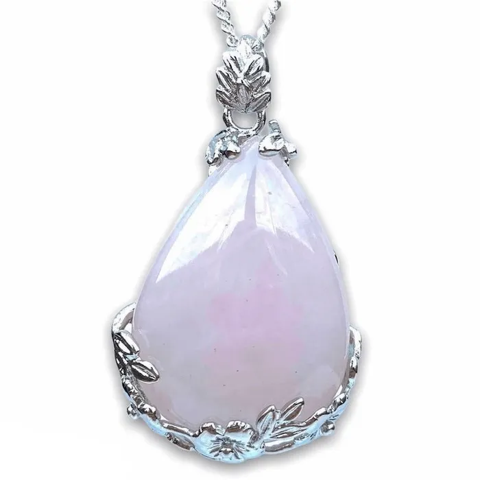 Magic Crystals Necklaces Rose Quartz Stone Pendant Necklace